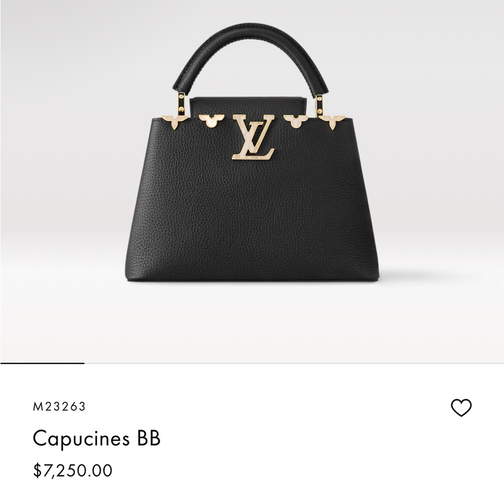 Louis Vuitton Black Capucines BB Bag